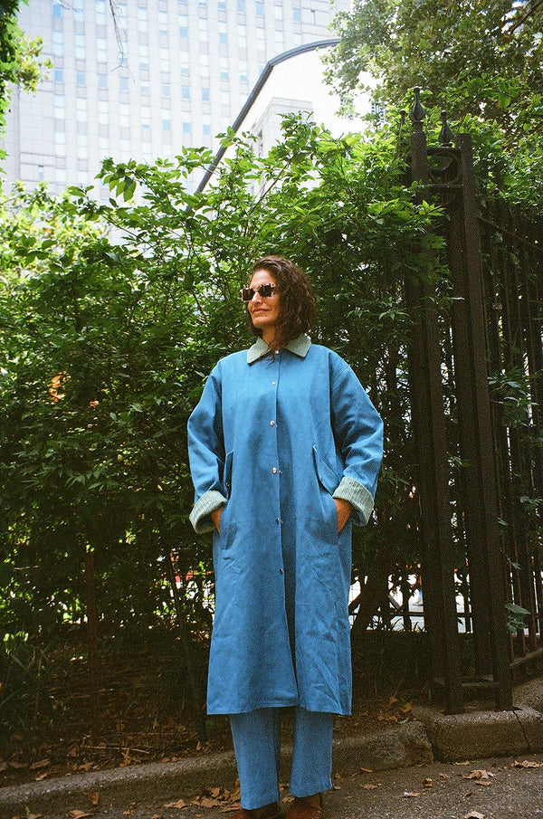 COLORANT GROVER COAT | INDIGO & MEADOW