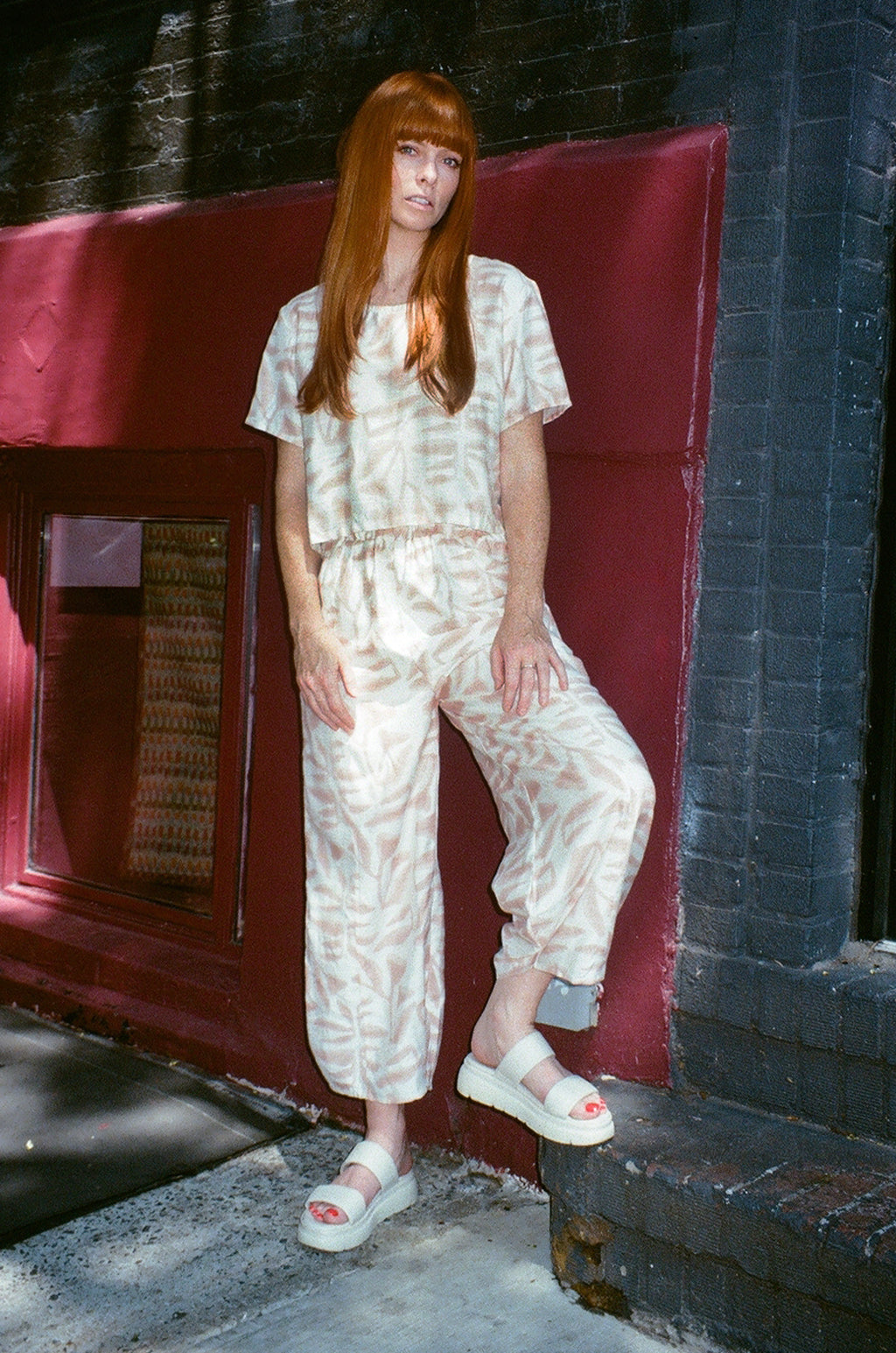 COLORANT X PO-EM | COTTON SILK PALACE PANT | BOTANICAL PRINT
