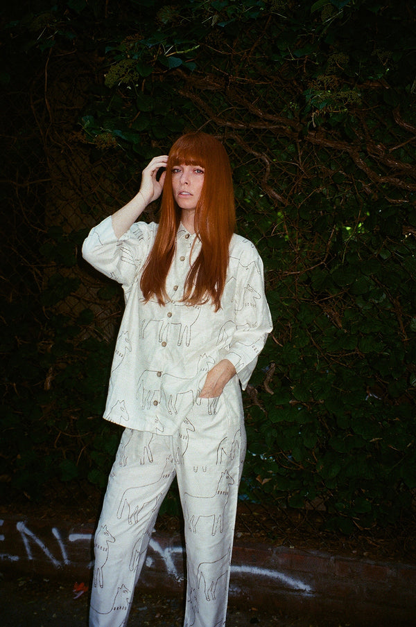 COLORANT X PO-EM | COTTON SILK CASA TOP | HORSE PRINT