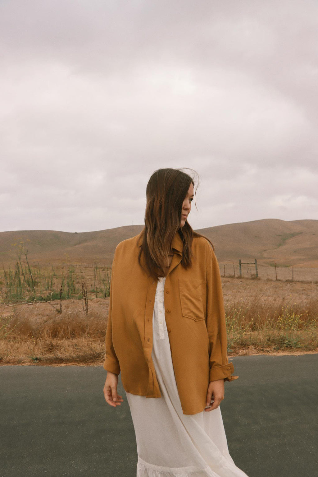 COLORANT CLAUDINE SHIRT  | SAFFRON