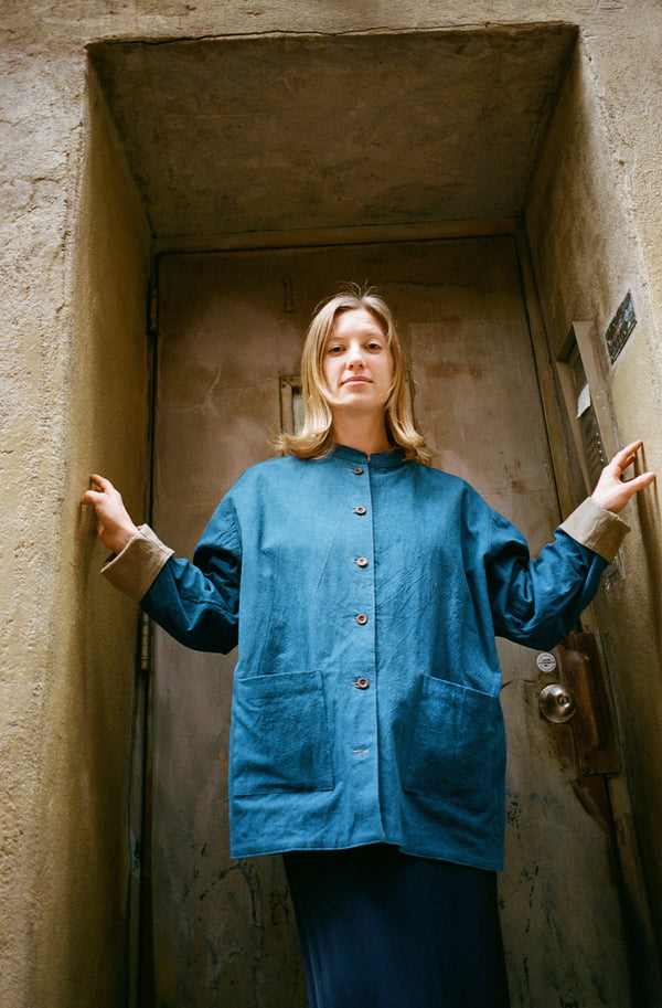 COLORANT REVERSIBLE WORK JACKET  | INDIGO / CLAY