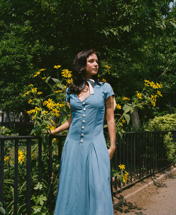 COLORANT TEMPO DRESS  | INDIGO
