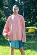 COLORANT REVERSIBLE TWILT JACKET  | GUAVA / PUTTY